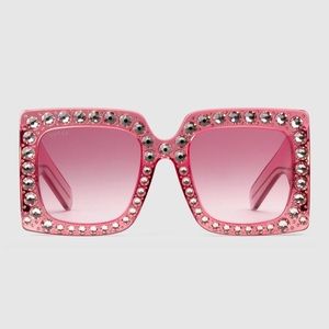Gucci Pink Hollywood Forever Crystal sunglasses